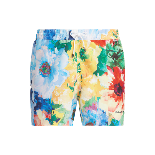 Navy Floral Multi 12.5 cm Amalfi Swimming Trunks Purple Label 2