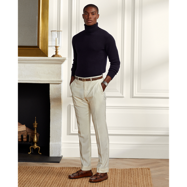 Classic Chairman Navy Cashmere Turtleneck Sweater Purple Label 4