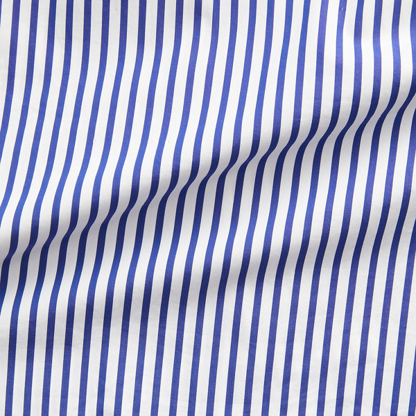 Blue/White Striped Poplin Shirt Purple Label 7