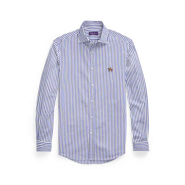 Camicia in popeline a righe Purple Label in 1