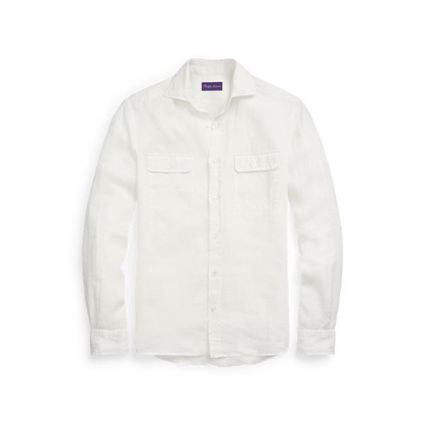 Linen Workshirt Purple Label 1