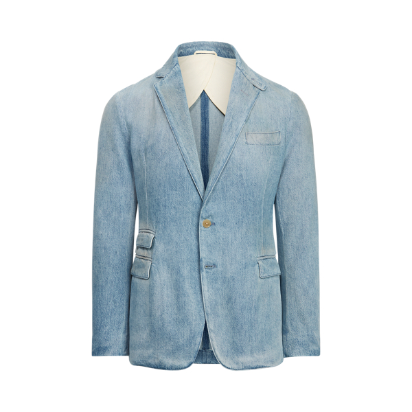 Hadley Faded Denim Suit Jacket Purple Label em 1