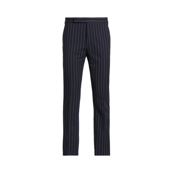 Navy/Cream Gregory Striped Twill Suit Trouser Purple Label 2