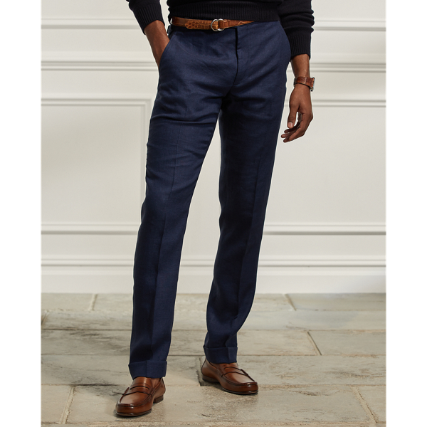 Gregory Linen-Silk Trouser