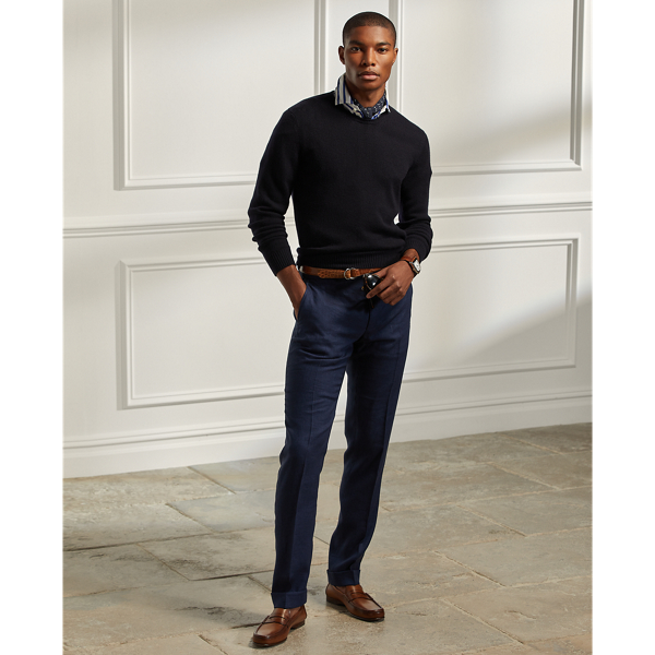 Gregory Linen-Silk Trouser