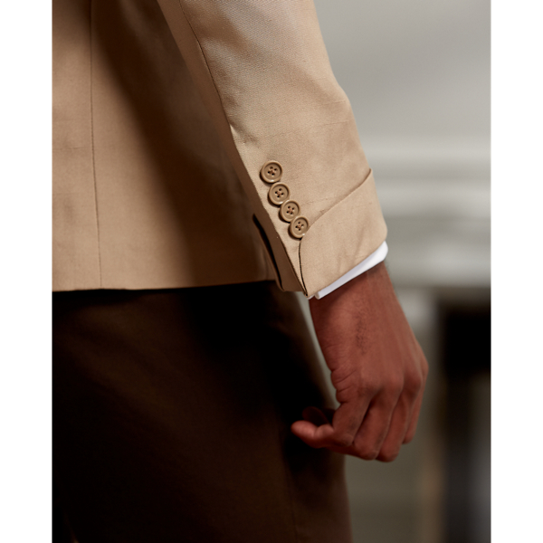 Taupe Kent Handmade Silk Dinner Jacket Purple Label 7