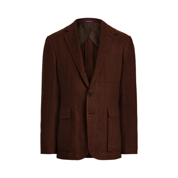 Kent Linen Herringbone Sport Coat Purple Label 1