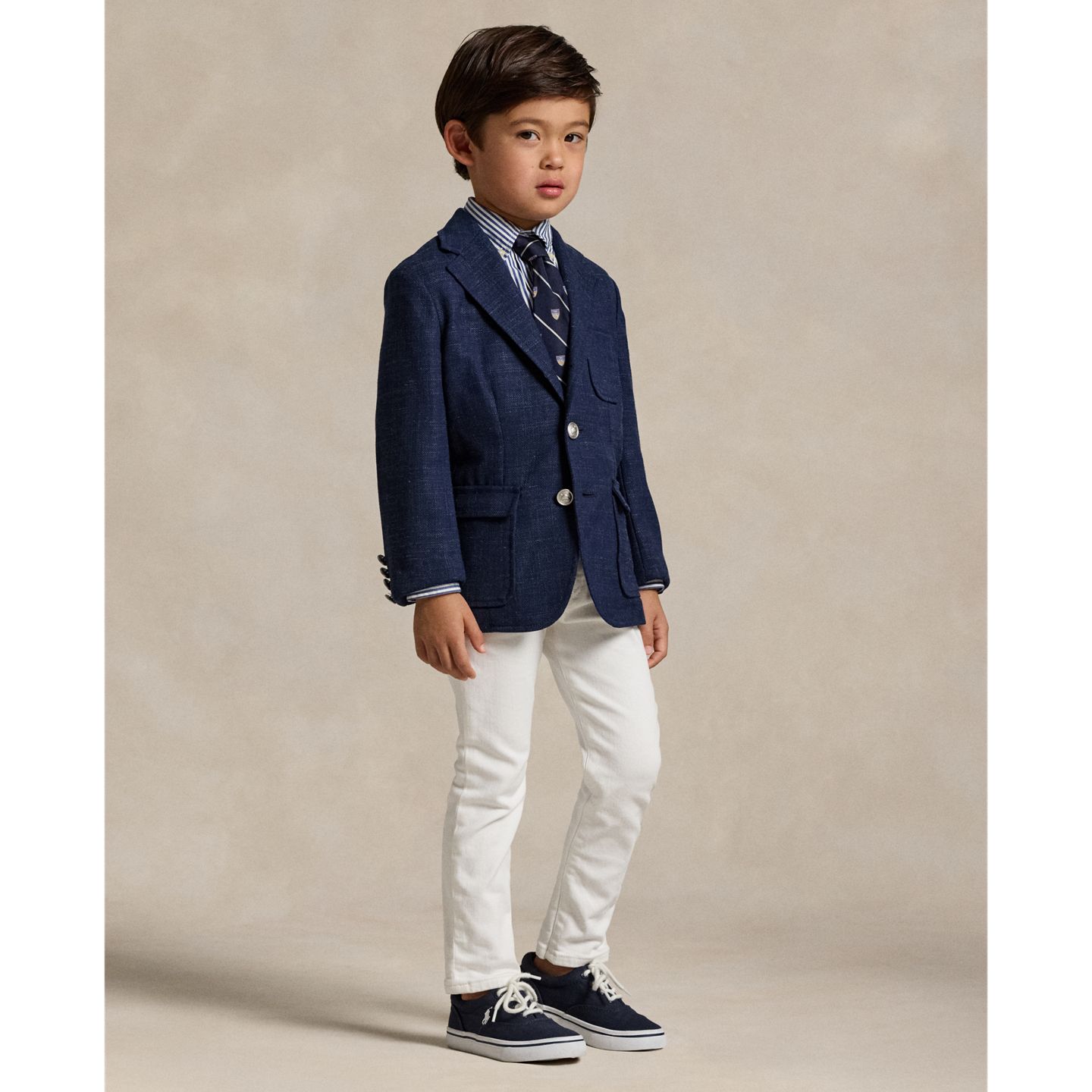 Детские джинсы Ralph Lauren Sullivan Slim Stretch, цвет: Белый — фото 5