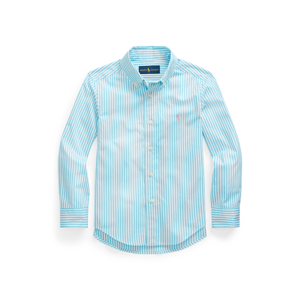 Striped Cotton Poplin Shirt Boys 1.5-6 Years em 1