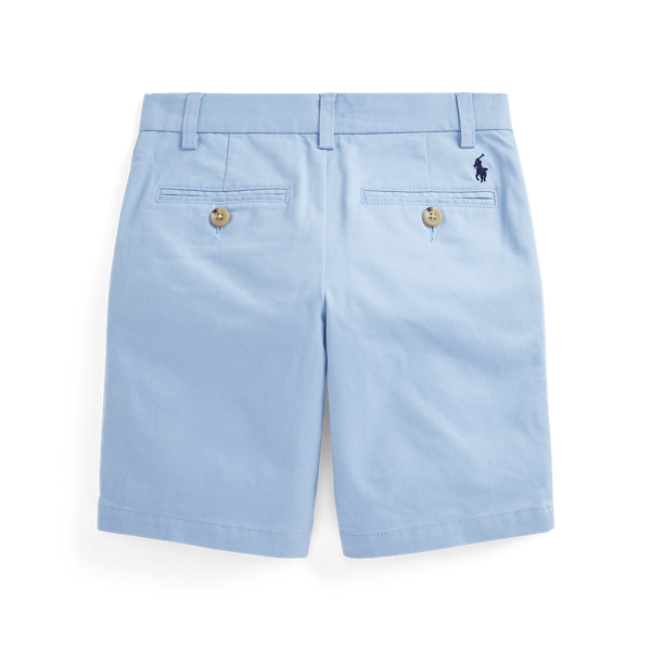 Chambray Blue Straight Fit Stretch Chino Short Boys 2-7 for back to school 2