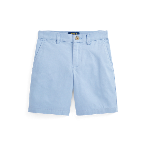 Chambray Blue Straight Fit Stretch Chino Short Boys 2-7 for back to school 1