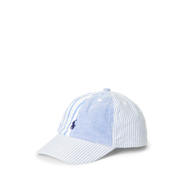 Striped Cotton Oxford Ball Cap Boys 1.5-6 Years em 1