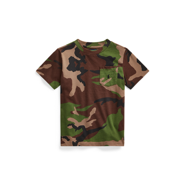 Camo Cotton Jersey Pocket T-Shirt Boys 1.5-6 Years 1