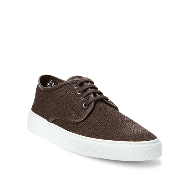 Brown Jeromy Cotton Net Trainer Purple Label 2