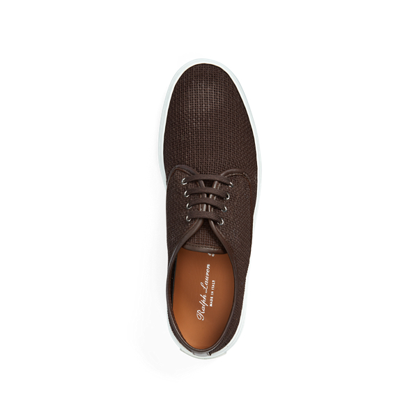 Brown Jeromy Cotton Net Trainer Purple Label 4