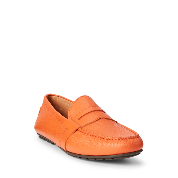 Bittersweet Orange Hayward Tumbled Calfskin Driver Purple Label 2