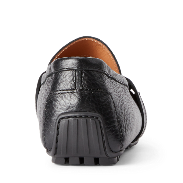 Black Hayward Tumbled Calfskin Driver Purple Label 3