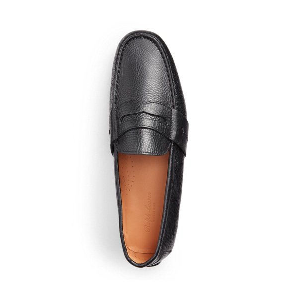 Black Hayward Tumbled Calfskin Driver Purple Label 4