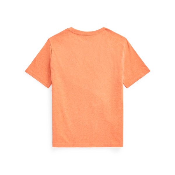 Sunset Orange Heather Cotton Jersey Crewneck T-Shirt Boys 6-14 Years 2
