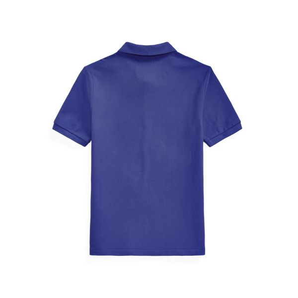 Bright Navy Cotton Mesh Polo Shirt Boys 8-20 2