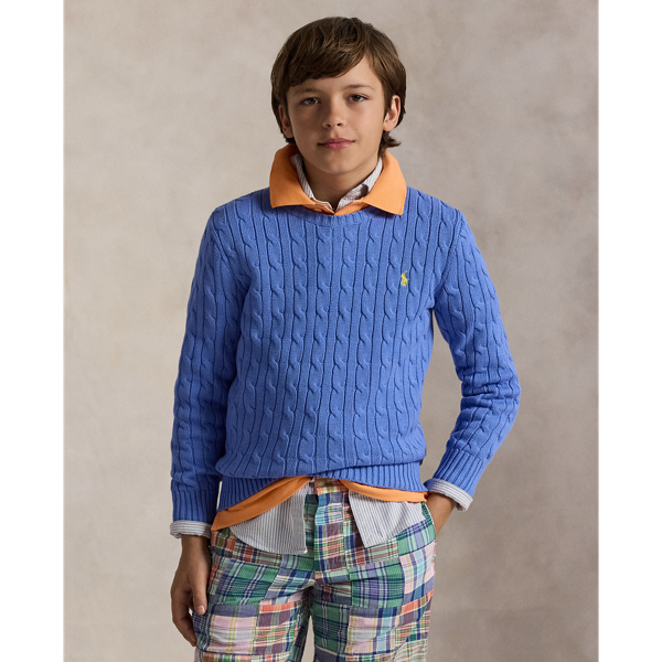 Harbor Island Blue Pull en coton torsadé Boys 6-14 Years 1