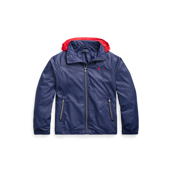 Water-Resistant Packable Hooded Jacket