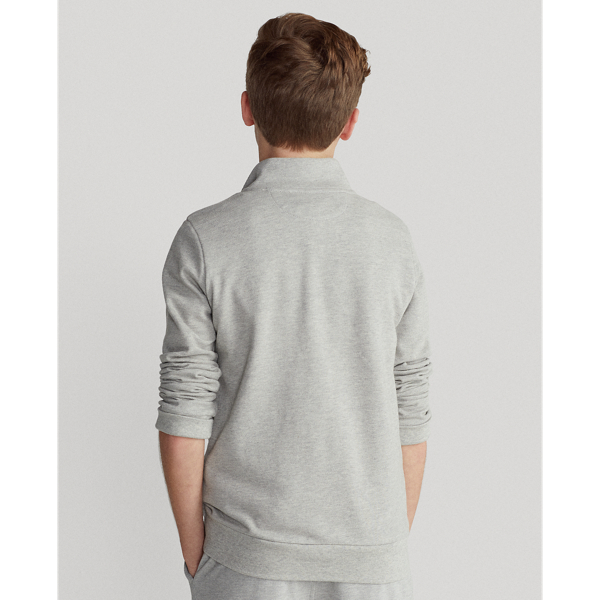 Andover Heather Cotton Mesh Quarter-Zip Pullover Boys 8-20 5