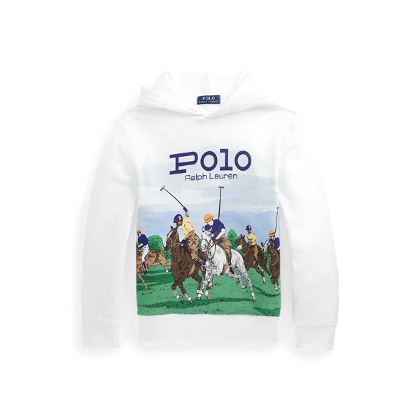 Fleece hoodie met hippische print Boys 6-14 Years in 1