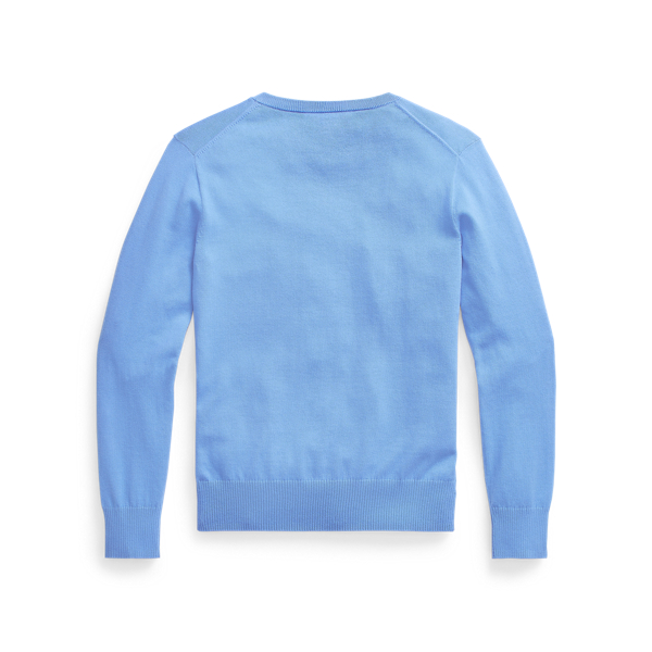 Harbor Island Blue Cotton V-Neck Sweater Boys 8-20 2