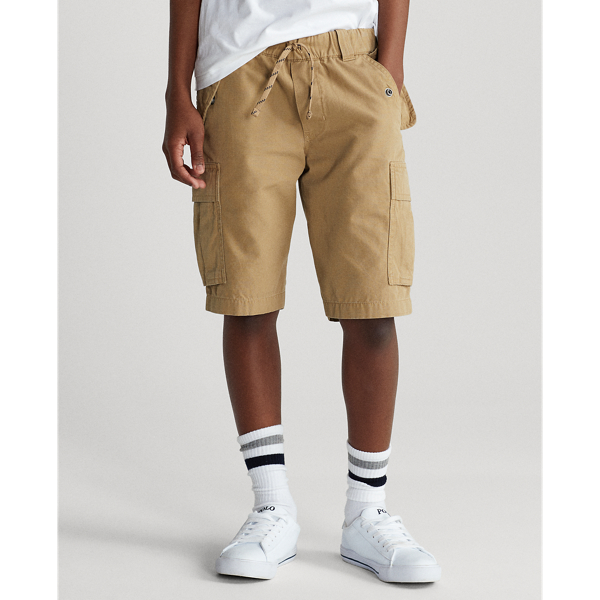 Desert Khaki Cotton Ripstop Cargo Short BOYS 6-14 YEARS 4