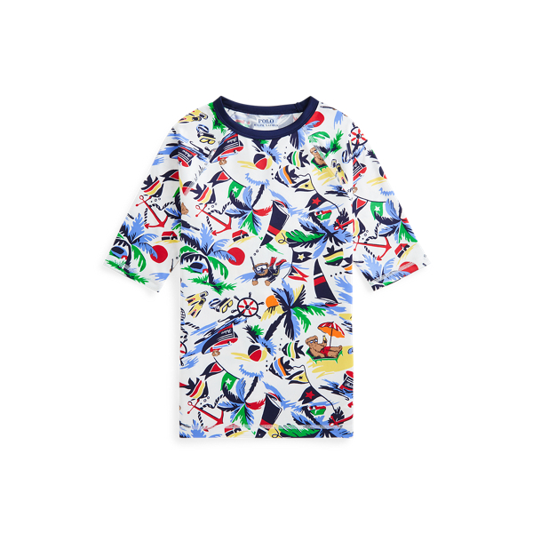 T-shirt Polo Bear em malha el&aacute;stica protetora Boys 6-14 Years em 1