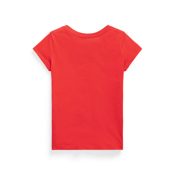 Bright Hibiscus Cotton Jersey T-shirt Girls 7-14 Years 2