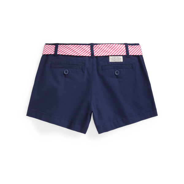 Newport Navy Belted Stretch Chino Short Girls 7-14 Years 3
