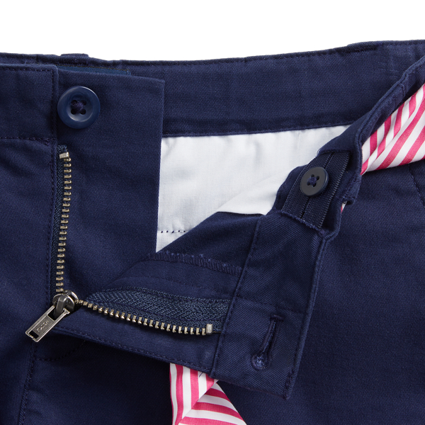 Newport Navy Belted Stretch Chino Short Girls 7-14 Years 7