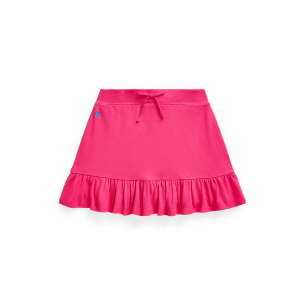 Ruffled Stretch Mesh Skort