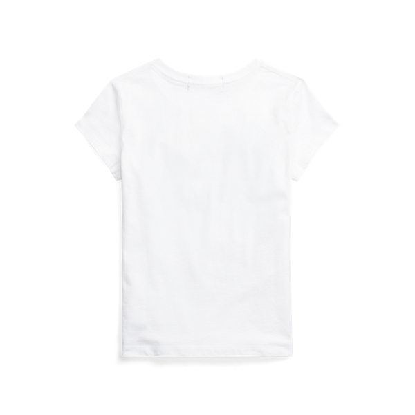 White Polo Sport Cotton Jersey Tee Girls 7-14 Years 2