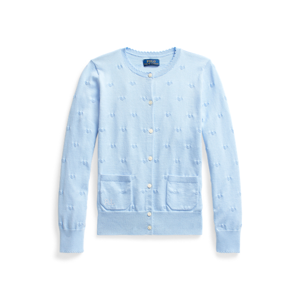 Diamond-Knit Cotton Cardigan