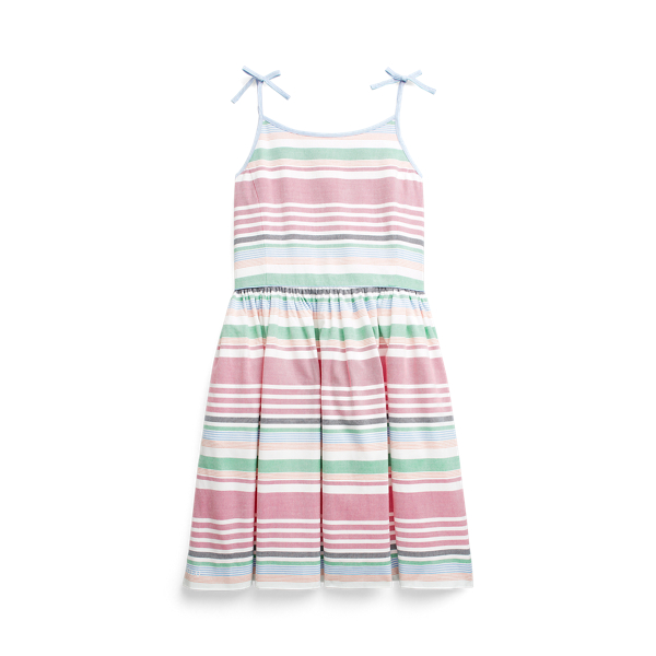 Striped Cotton Oxford Dress