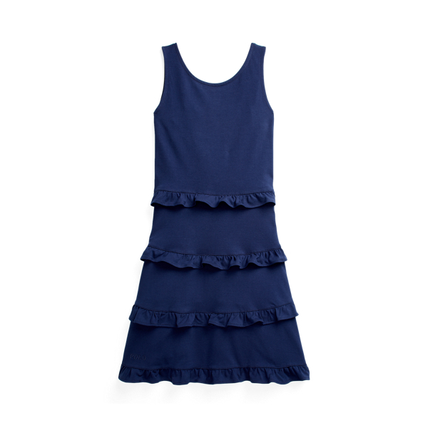 Ruffled Cotton Jersey Dress