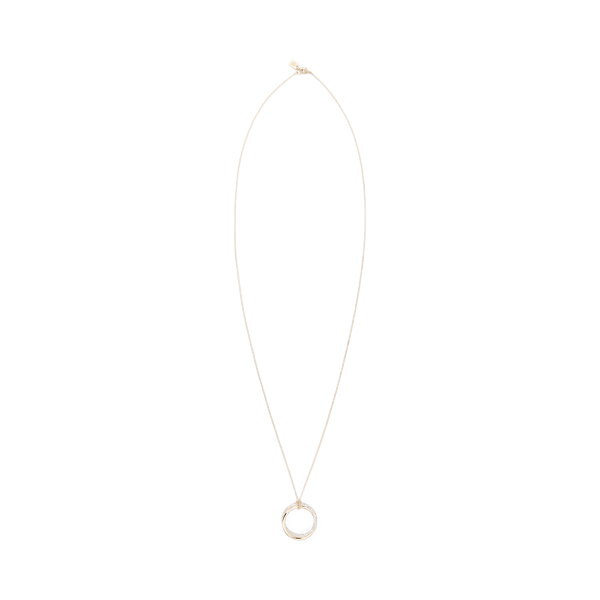 Collar con colgante de nudo dorado