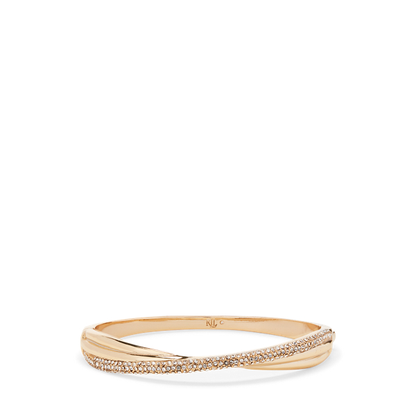 Gold-Tone Pave Knot Bracelet
