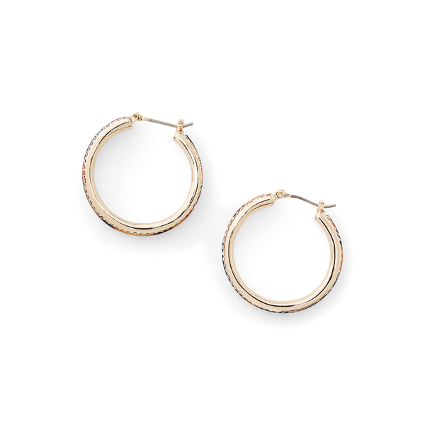 Tortoiseshell Hoop Earrings
