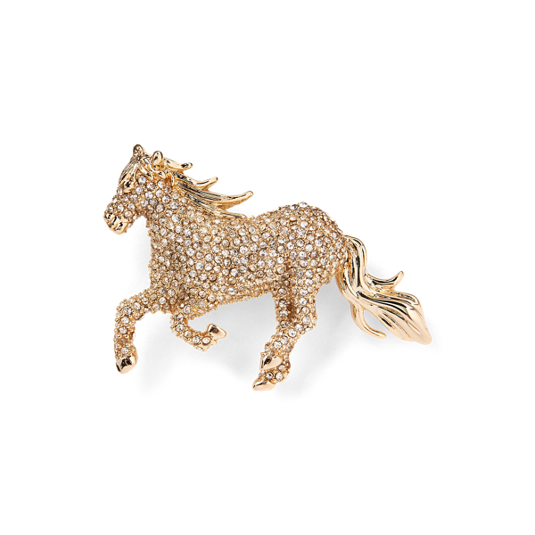 Broche pav&eacute;e &eacute;questre