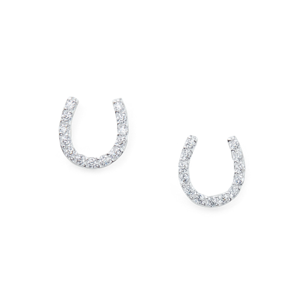 Sterling Silver Horseshoe Studs