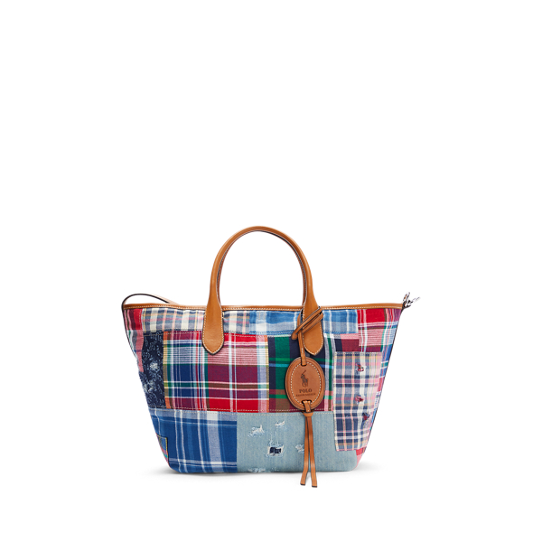 Cabas moyen Bellport en coton madras