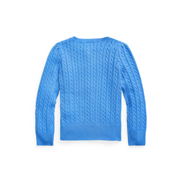 Colby Blue Mini-Cable Cotton Cardigan Girls 1.5-6.5 Years 2