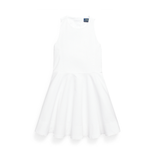 Stretch Cotton Dobby Dress