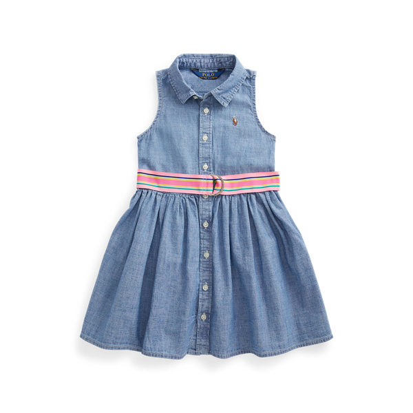 Cotton Chambray Shirtdress