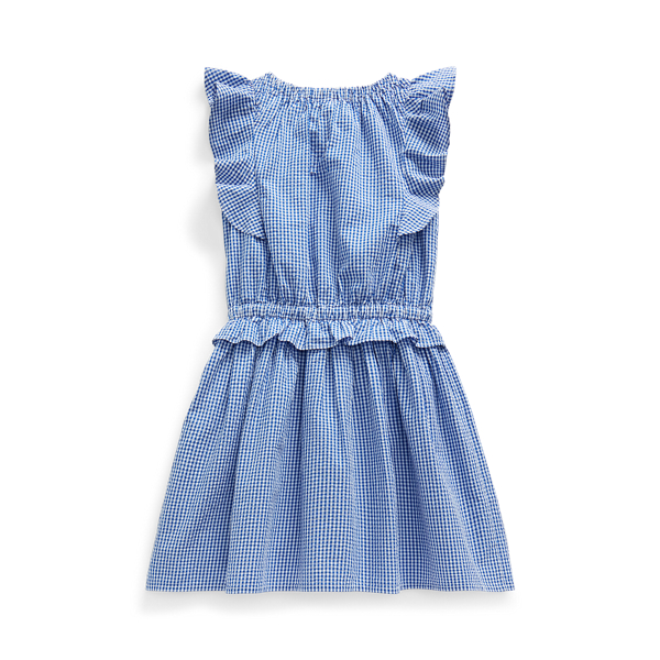 Gingham Cotton Seersucker Dress