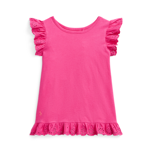Eyelet Cotton Jersey Top
